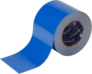 Brady ToughStripe Floor Marking Tape - Blue, Non-Abrasive Floor Tape - 2" Width, 100' Length for Concrete, Harsh Conditions, Forklift, High Traffic Floors (104314)