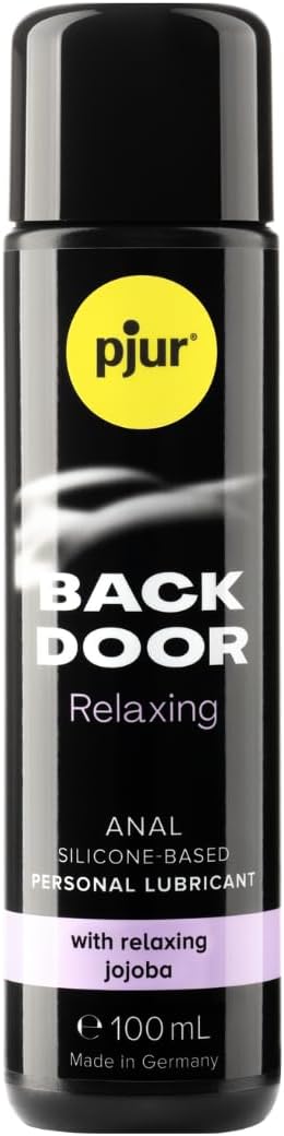 pjur Back Door Relaxing - Silicone-Based, Concentrated Anal Sex Lube with Relaxing Jojoba to Smoothly Prep for Intense Play - Long-Lasting, Water-Resistant Lubricant Sex Gel for Couples (100ml)