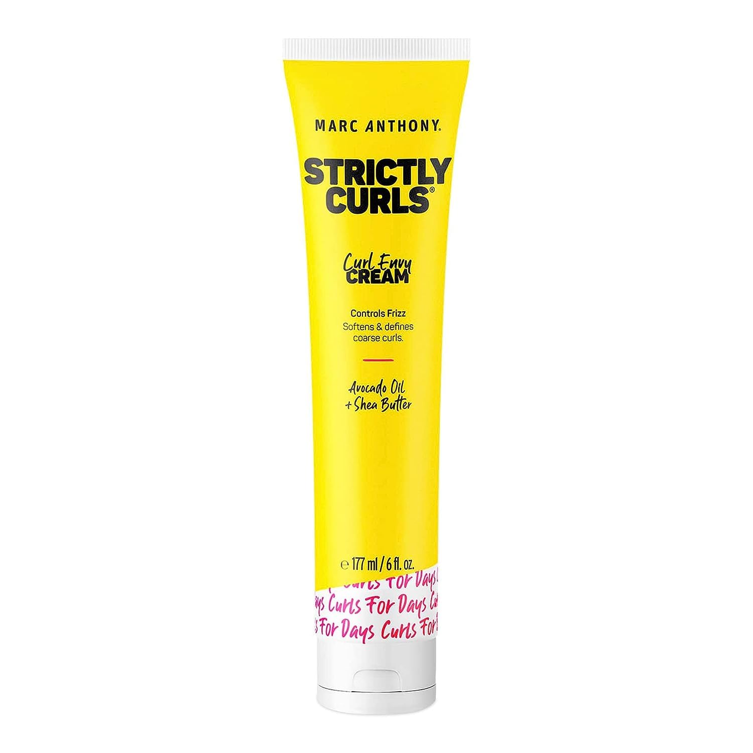 Marc Anthony Curl Envy Cream - Defining Cream for Coarse, Frizzy Curls with Avocado Oil & Shea Butter - Sulfate-Free, Adds Bounce - 6 Oz