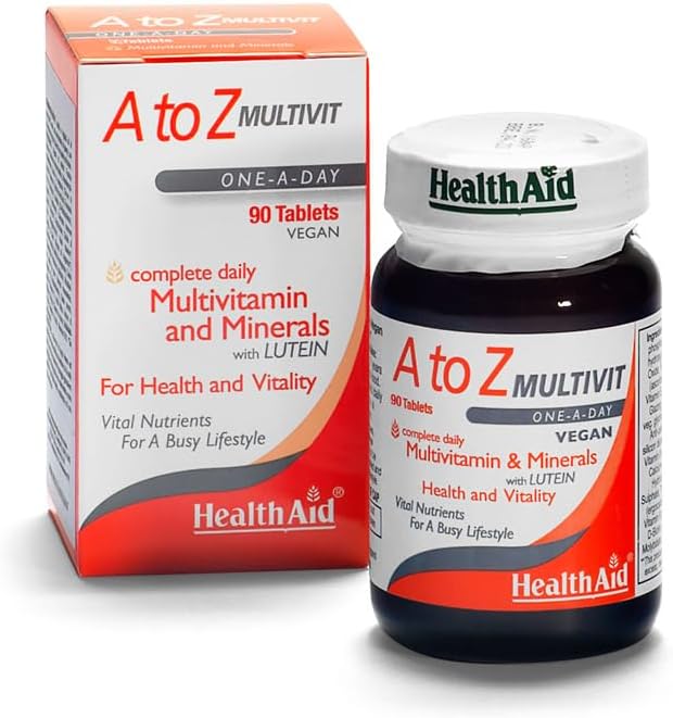 HealthAid A to Z Multivit - 90 Vegan Tablets, Pack of 1