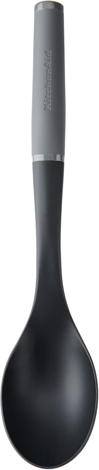 KitchenAid Soft Grip Basting Spoon - Charcoal Grey