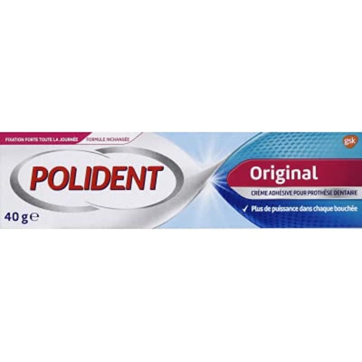 Polident Fixative Cream for Device, Strong and Long Lasting Attachment - 40g Tube