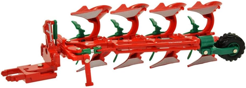 Britians Kverneland 2300 S Variomat Plough Replica, Compatible with 1:32 Scale Farm Tractors, Animals and Toys, Suitable for Collectors & Children from 3 Years