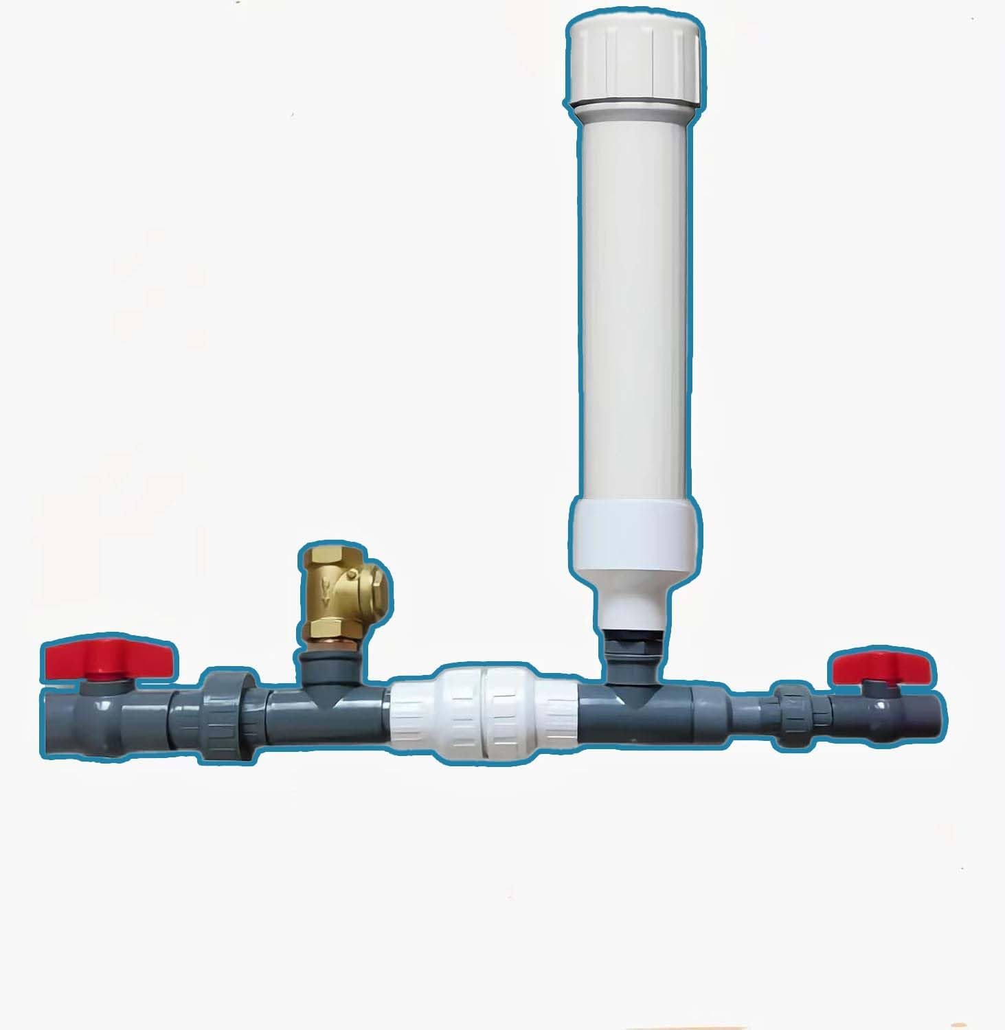 Hydraulic Ram Pump, No Power Required, Use Falling Water Only, Pump Water Without Fuel or Electricity(3/4(0.75)")