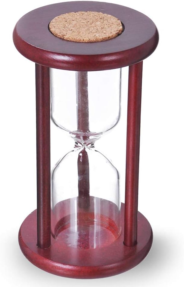 AKAKA MUNING Empty Wooden Hourglass Sand Timer, Brown