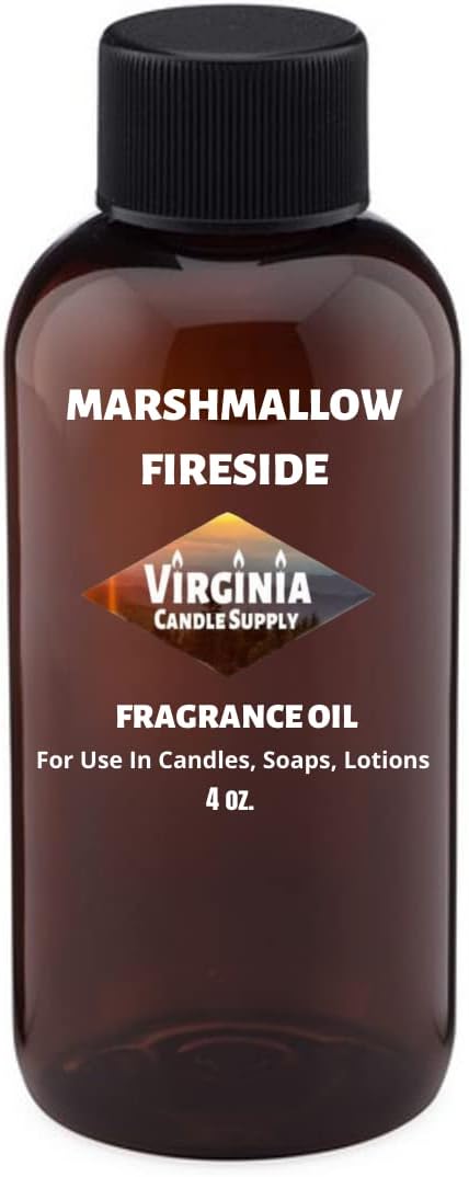 Marshmallow Fireside Type Fragrance Oil (Our Version of The Brand Name) (4 oz Bottle) for Candle Making, Soap Making, Tart Making, Room Sprays, Lotions, Car Fresheners, Slime, Bath Bombs, Warmers……