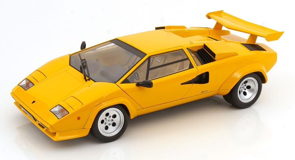 KK Scale KKDC120144 - Lamborghin Countach LP 5000S QV Yellow 1985 - 1:12 scale - Car model