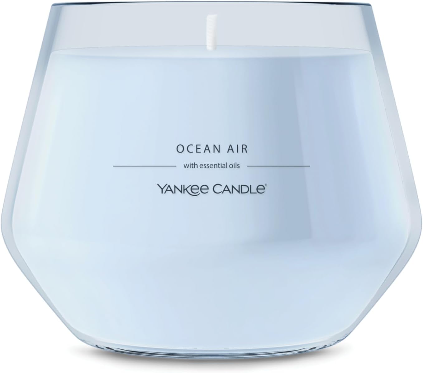 Yankee Candle Studio Scented Candle with up to 50 Hour Burn Time, Premium Plant Wax Blend for Consistent Burn, 10 oz Jar Candle with Room Filling Fragrance, Ocean Air
