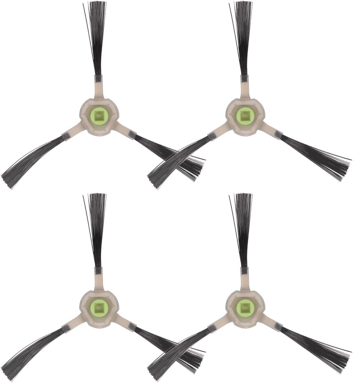 (4 Pieces) M3, M330 Pro, M2 Pro, M210 Replacement Side Brushes for Lefant M210B, M213S, M210S, M210, M213, M1, M310, M320, M210 Pro, M210P, OKP Life K2, K3, K3A, K4, K5, Robot Vacuum, Accessories Kit