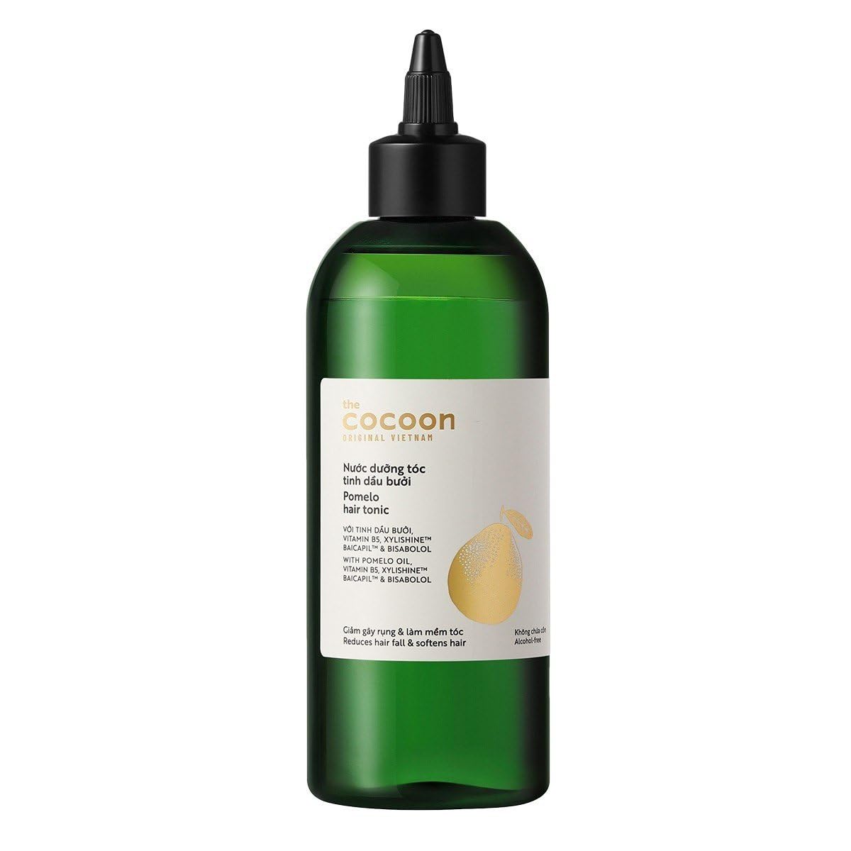 Cocoon Pomelo Oil Hair Tonic. 100% Vegan Scalp Serum Treatment for Thinning, Damaged & Breakage Hair | Soften, Reduce Hair Loss & Promote Hair Growth. 10.5 fl oz