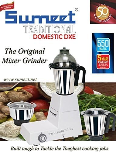 SUMEET TRADITIONAL DOMESTIC DXE PLUS (750 W) Grinder Wet Grinder Spice Grinder Mixer by Sumeet