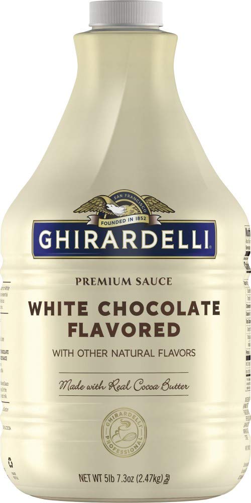 Ghirardelli Premium Sauce White Chocolate Flavored with other natural flavors, 87.3 Ounce Bottle