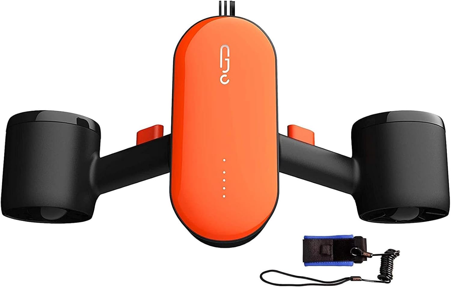 GENEINNO S2 Underwater Scooter,Dual Motors and Smart APP Support,Sea Scooter for Swimming Scuba Free Diving Snorkeling for Kids Adults (Orange +97Wh Air Travel Battery+Up to 45 Mins Running Time)