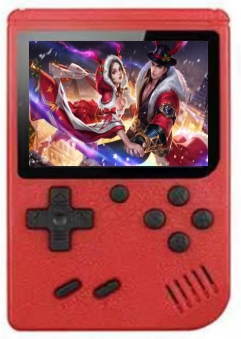 Tiuyii Retro Handheld Game Console - 3.0 Inch Display Screen, Mini Games Console, Red