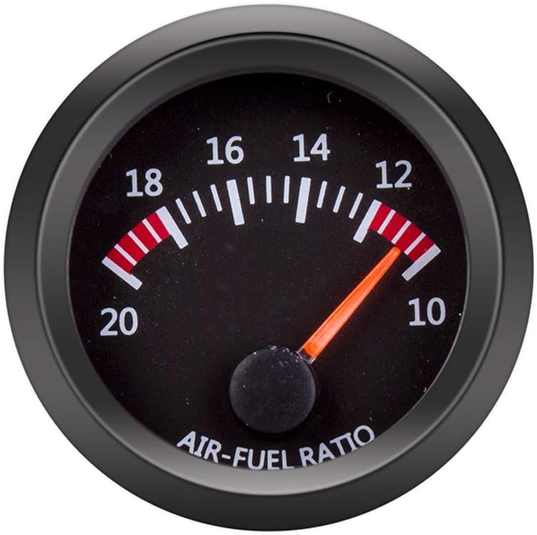 ETOPARS Universal Car Vehicle 52mm Pointer Air Fuel Ratio Gauge Meter Kit White LED Light Pointer Indicator Dail Electronic