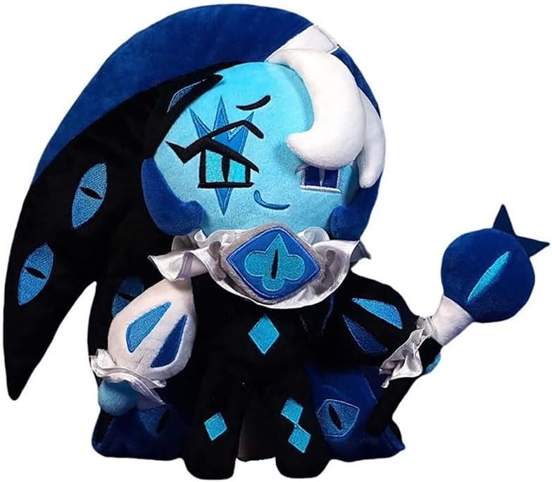 25cm Shadow Milk Cookie Plush Toy,Soft Cookie Run Kingdom Stuffed Animal Dolls,Cute Shadow Milk Cookie Plush Figure Plushies, Cookie Run Kingdom Figures Pillow for Kids,Boys Girls and Fans Gift