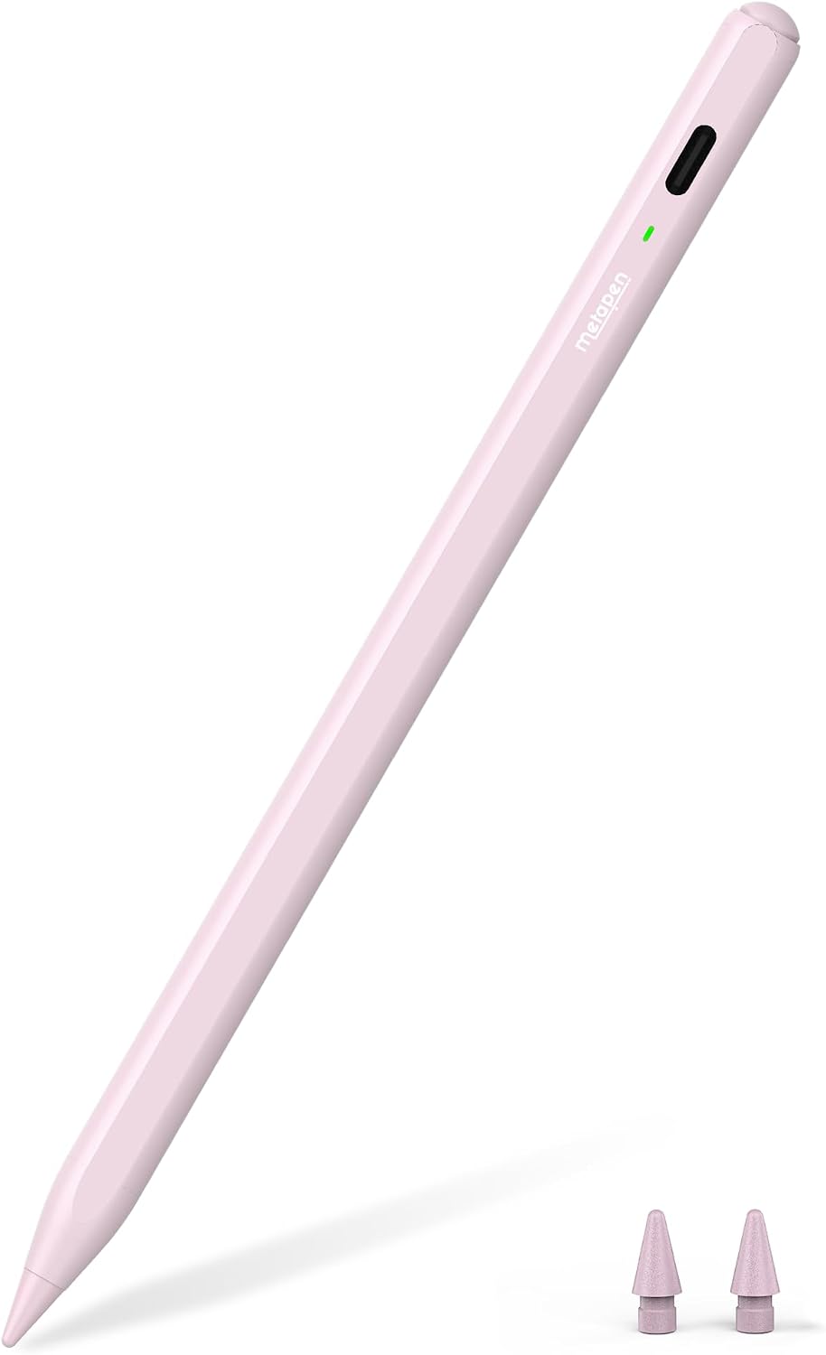Metapen Pencil Air8 for iPad 2018-2026, 10 Min Faster Charge, Palm Rejection Stylus Pen for iPad a16/11/10/9/8/7/6th Gen, Pro 12.9/11/13-inch M4/M5, Air 3/4/5/M2/M3/M4, Mini 5/6th, Pink