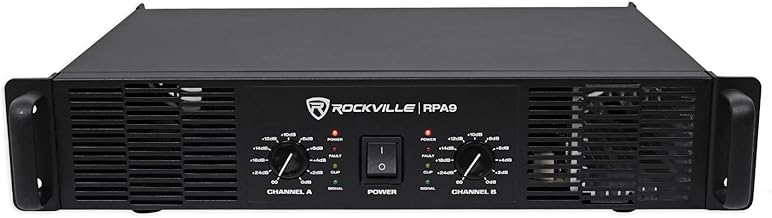Rockville RPA9 3000W Peak / 800W RMS 2-Channel Power Amplifier, Rack Mountable - Perfect for Live Sound, Pro Audio, DJs