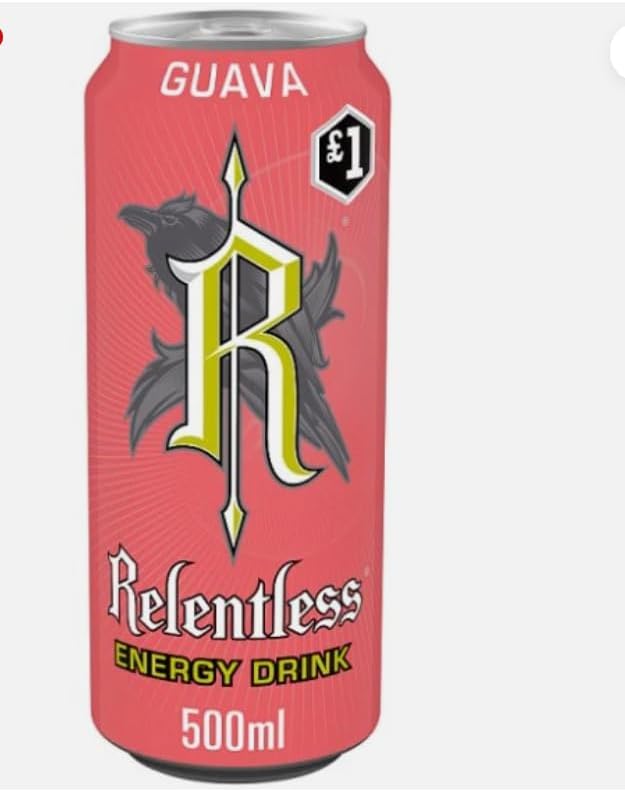 Kandy Collection Relentless Energy Drink, Guava Flavour, 500ml, Pack of 12