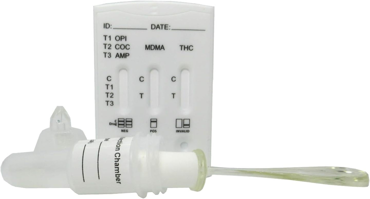 1 x Saliva Multi-Drug Test Kit - Testing for Cannabis, Cocaine, Amphetamine, Opiates & MDMA