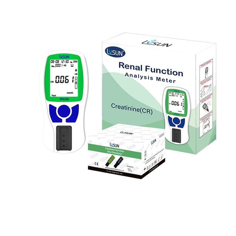 Renal Function Analysis Meter Creatinine Meter with 10pcs Strips(Not include the batteries)