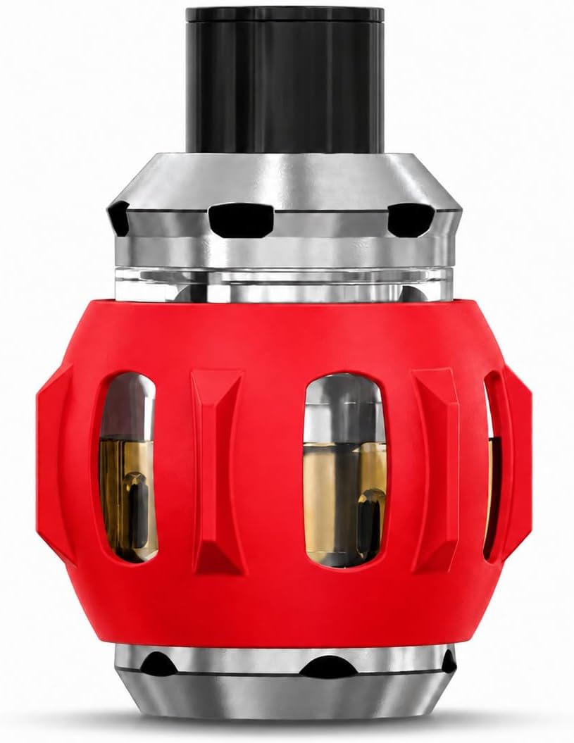 Vape Tank Protector for any replacement bubble or straight glass - Red