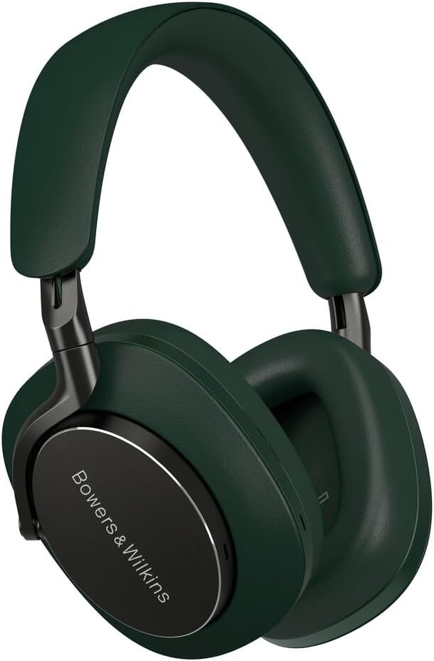 Bowers & Wilkins Px8 Flagship Noise Cancelling Wireless Over-Ear Headphones with Bluetooth 5.0 & Quick Charge, 30 Hours of High-Resolution Playback and Built-In Microphone - Dark Forest