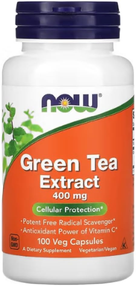 Now Foods – Green Tea Extract 400mg | Antioxidant & Metabolic Support – 100 Vcaps
