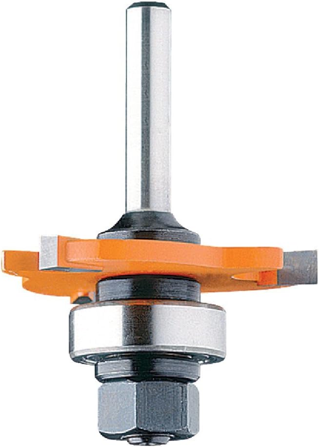 CMT CMT 822.324.11A 3-Wing Slot Cutter with Bearing and Arbor, 3/32-Inch Cutting Length, 1/4-Inch Shank