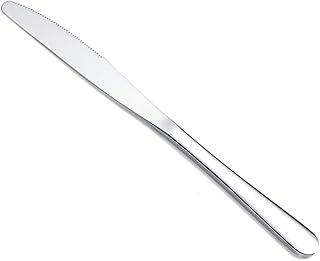 Dinner Knives Set Of 6, Berglander Stainless Steel Shiny Mirror Dinner Knife, Butter Knife Spreader Table Knives Sturdy And Dishwasher Safe