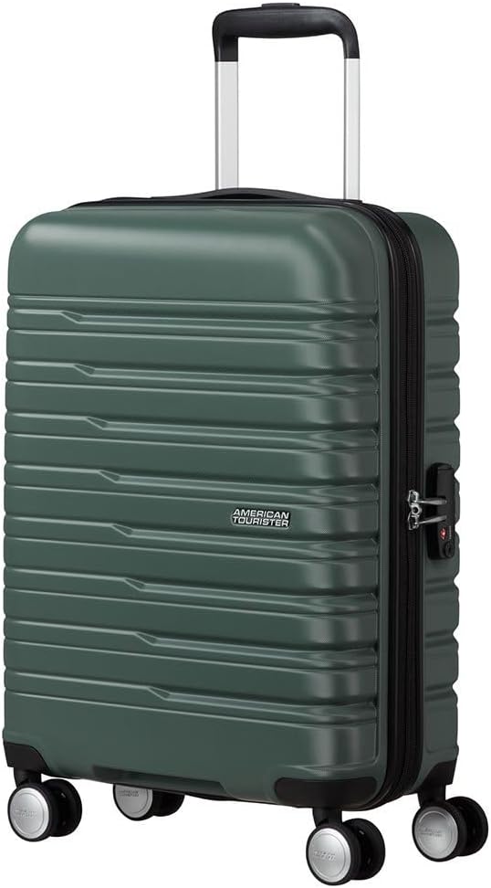 American Tourister Flashline - Spinner S, Hand Luggage, 55 cm, 34 L, Green (Dark Forest)