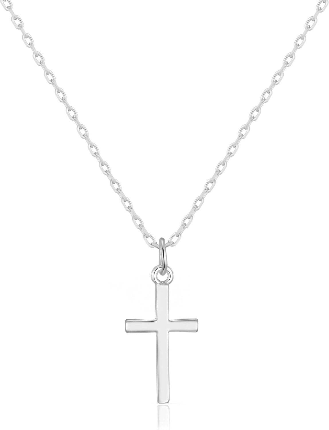 Philip Jones Silver Plated Cross Necklace