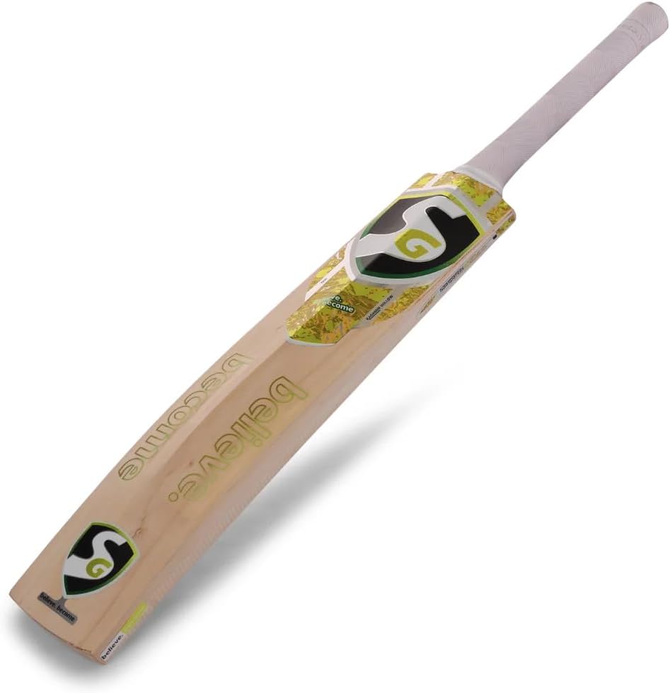 SG Phoenix Xtreme Kashmir Willow Cricket Bat | Colour: Beige | Size: Short Handle | Material: Kashmir Willow | Lightweight | with Free Cover | Ready to play | For Intermediate Player
