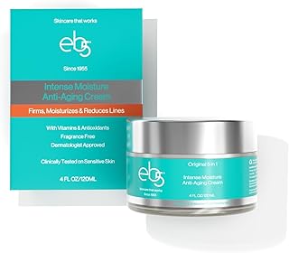 eb5 Intense Moisture Anti Aging Moisturizer Face and Neck Cream- Tone & Tighten Skin with Retinol, Fade Fine Lines and Wrinkles with Vitamin E, A and B5-4oz
