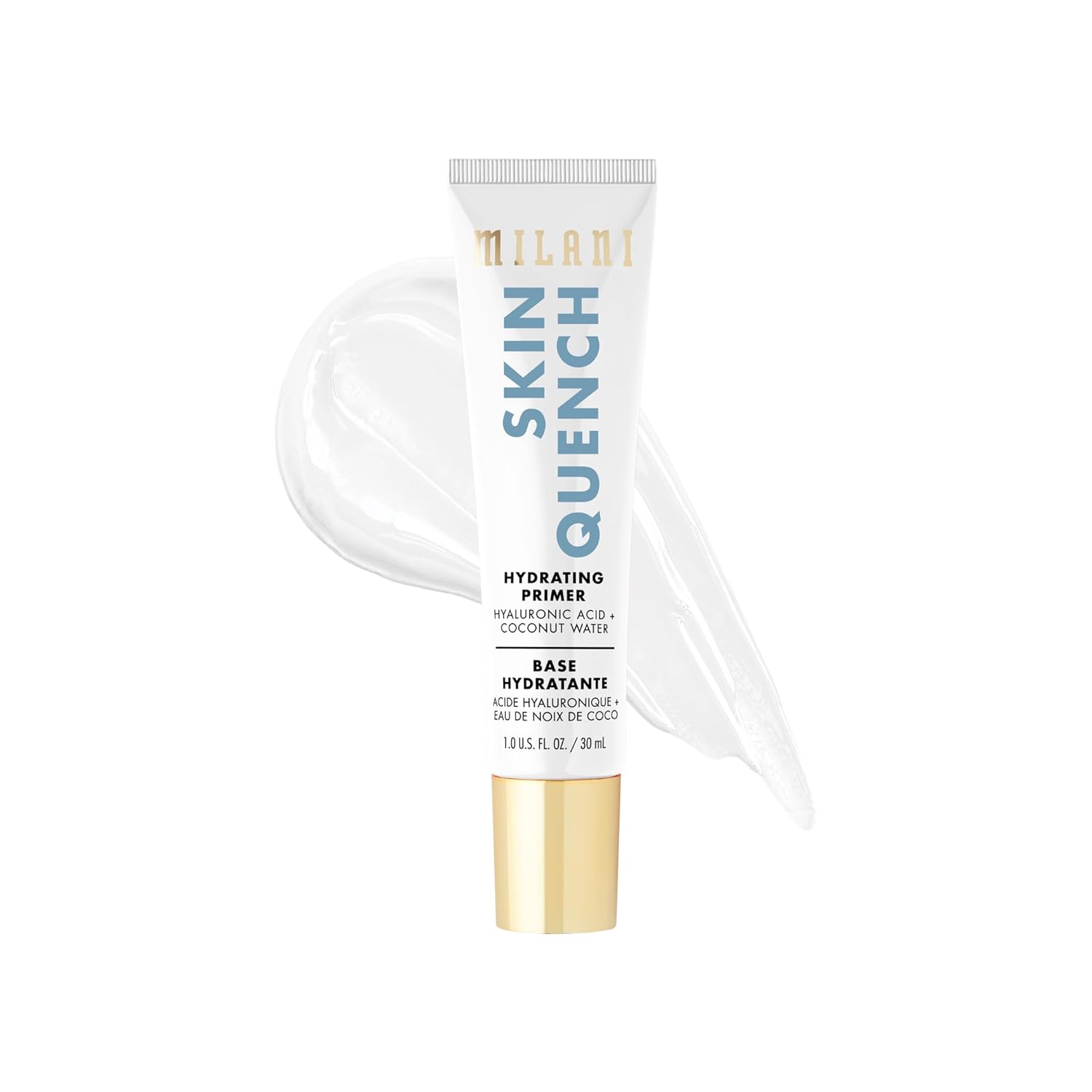 Milani Face Primer for Makeup -Skin Quench Hydrating & Blurring Primer with Hyaluronic Acid & Coconut Water, 1.0 Fl. Oz