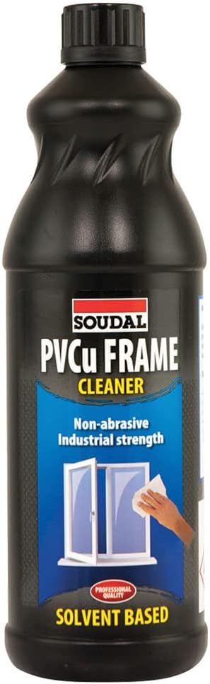 BC Profiles Soudal PVCu Solvent Frame Cleaner for PVCu Materials | Specifically Designed for Removing Most Ingrained Dirt - 1 Litre