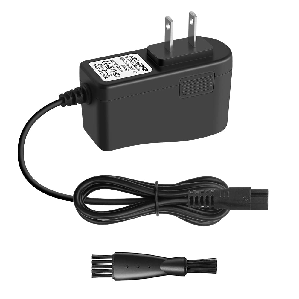 Meridian Trimmer Charger Replacement for Meridian Original M2B M2C M2G Electric Shaver Trimmer 5V Charging Cable for Meridian Power Cord 5V 1A Wall Charger AC Power Adapter with Shaver Brush 6.6FT