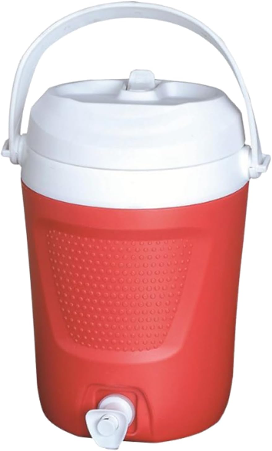 Insulated Water Container, Outdoor Drink Cooler, Large Capacity Heat Retention, Built in Pour Spout, Convenient for Camping Hiking Climbing Picnic and Sports Adventures