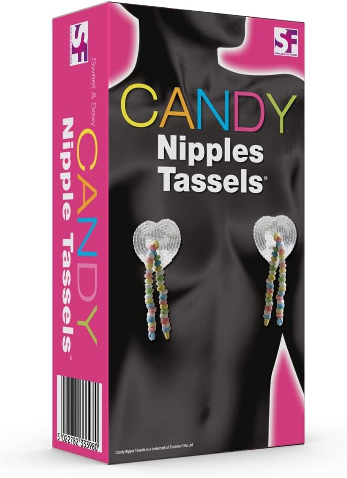 Made with Sweets for an Extra Special Night - Nipple Tassels A Fun Idea for Anniversary Birthday Christmas Xmas Honeymoon Wedding for Wife Girlfriend Finacee