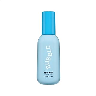 Bubble Skincare Magic Melt Makeup Remover - Micellar Milk Eye Makeup Remover Infused with Raspberry Seed Oil - Hydrating & Soothing Double Cleanser for Soft, Refreshed Skin (120ml)