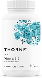 THORNE Vitamin B12 - as Methylcobalamin - Supports Heart and Nerve Health, Blood Cell Function, Healthy Sleep, and Methylation - Gluten-Free, Soy-Free, Dairy-Free - 60 Capsules