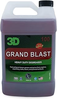3D Grand Blast Heavy Duty Degreaser - All Purpose Cleaner Safe & Effective for Cars, Engines, Floors, Home Use - Rapidly Cleans Grease & Grime Build Up 1 Gallon