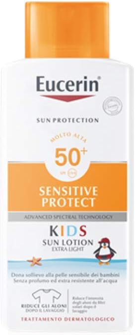 Eucerin Sun Sensitive Protect Kids SPF50+ Protezione Solare Per Bambini 400 ml