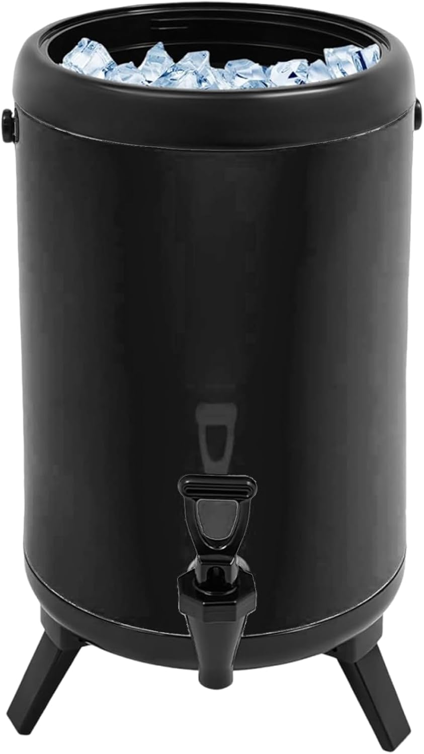 Double Walled Beverage Dispenser, Stainless Steel Insulated Barrels Insulated Beverage Tea Dispenser for Tea, Party, Milk, 6L