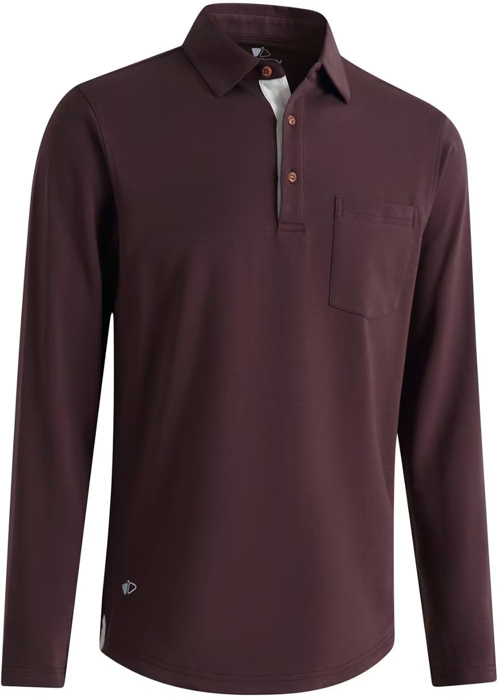 Mens Long and Short Sleeve Polo Shirts Pocket Casual Solid Cotton Blend Drop Cut Collared Polo Shirts for Men