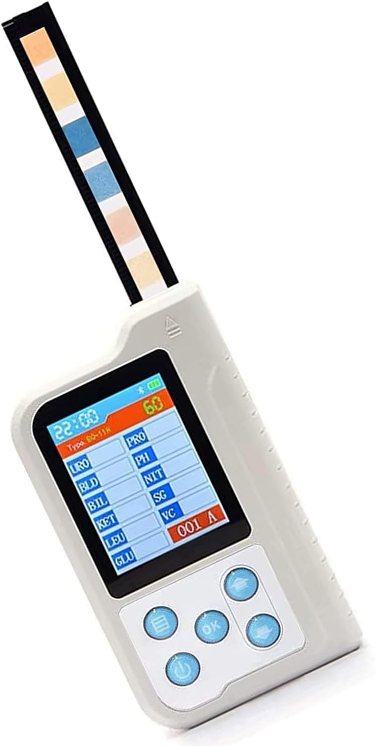 MWAYOYTE Portable Urine Analyzer, Handheld Routine Urine Tests Kit with Ph Test Paper, 11 Analysis Tools for Hospitals, Clinics and Homes.