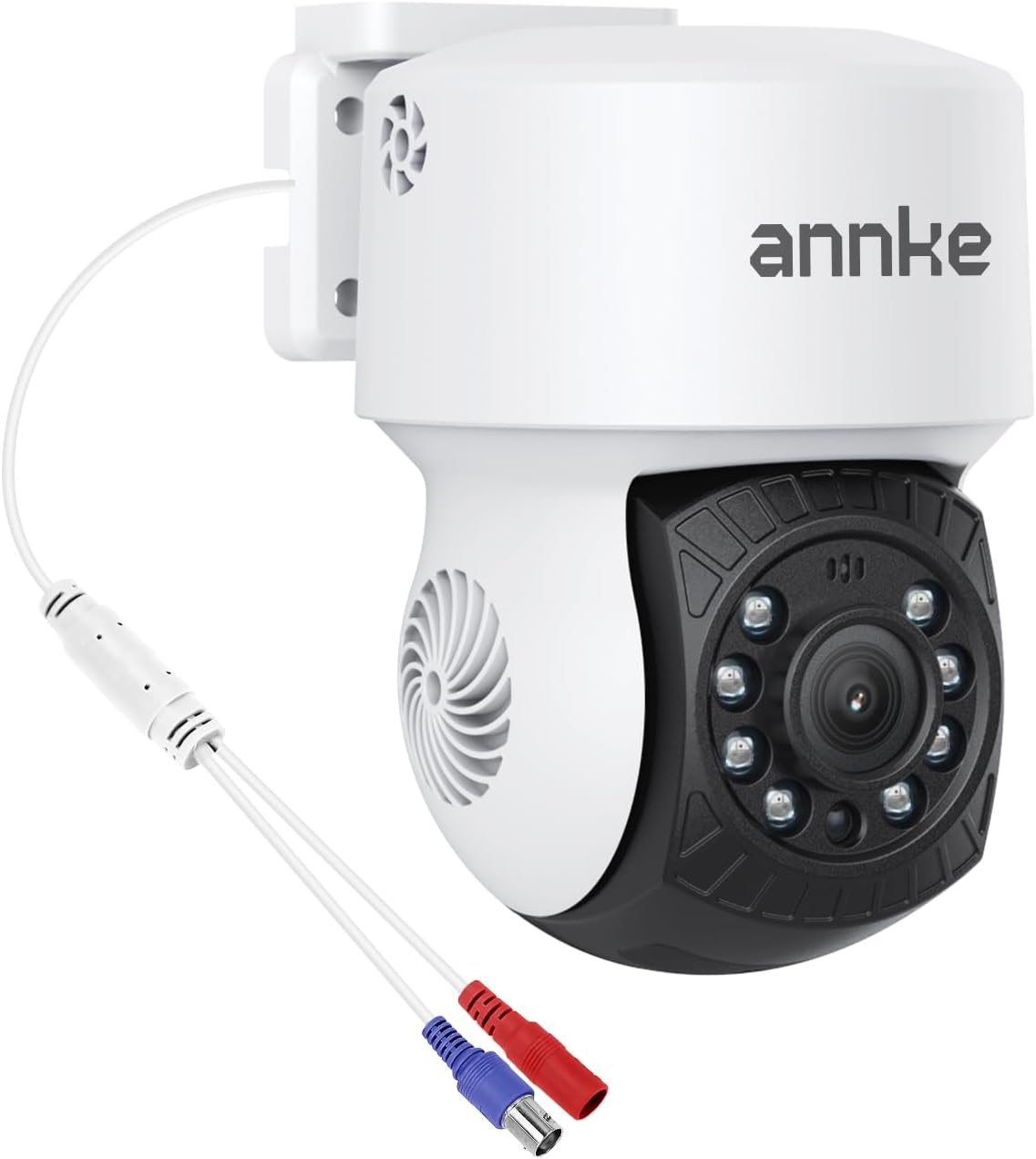 ANNKE 1080P 2MP AHD CCTV Home Surveillance Dome PT Wired Camera with 350° pan and 90° tilt, 100ft IR Night Vision, IP65 Weatherproof Security Add–On Cam for Outdoor Use, Wide Compatibility - APT200