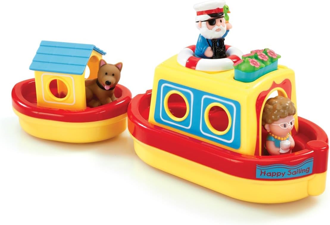 HappyLand Water Lily Canal Boat For Children From 18 Months to 5 Years Early Learning Centre Bath Toy Toy Boats For Water Play Happy Land toy Sets Elc Toys Boat Bath Toy Early Learning Centre Toys
