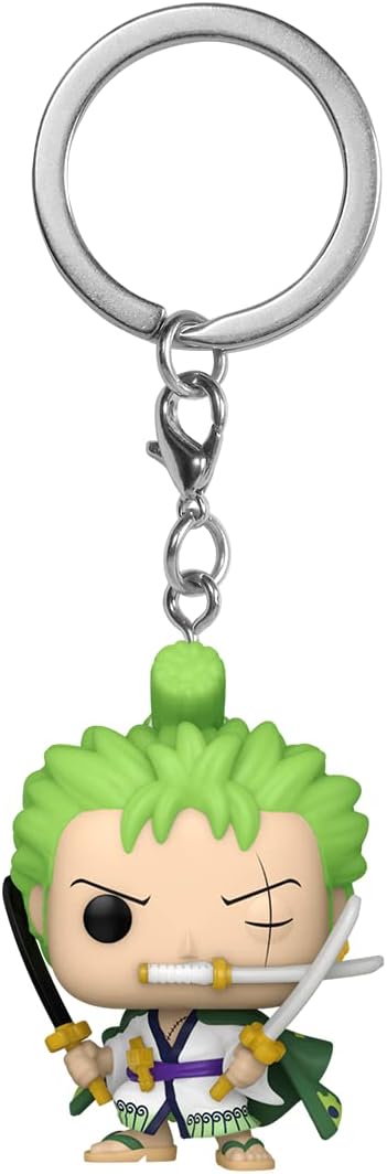 Funko POP! Keychain: One Piece - Roronoa Zoro Novelty Keyring - Collectable Mini Figure - Stocking Filler - Gift Idea - Official Merchandise - Anime Fans - Backpack Decor