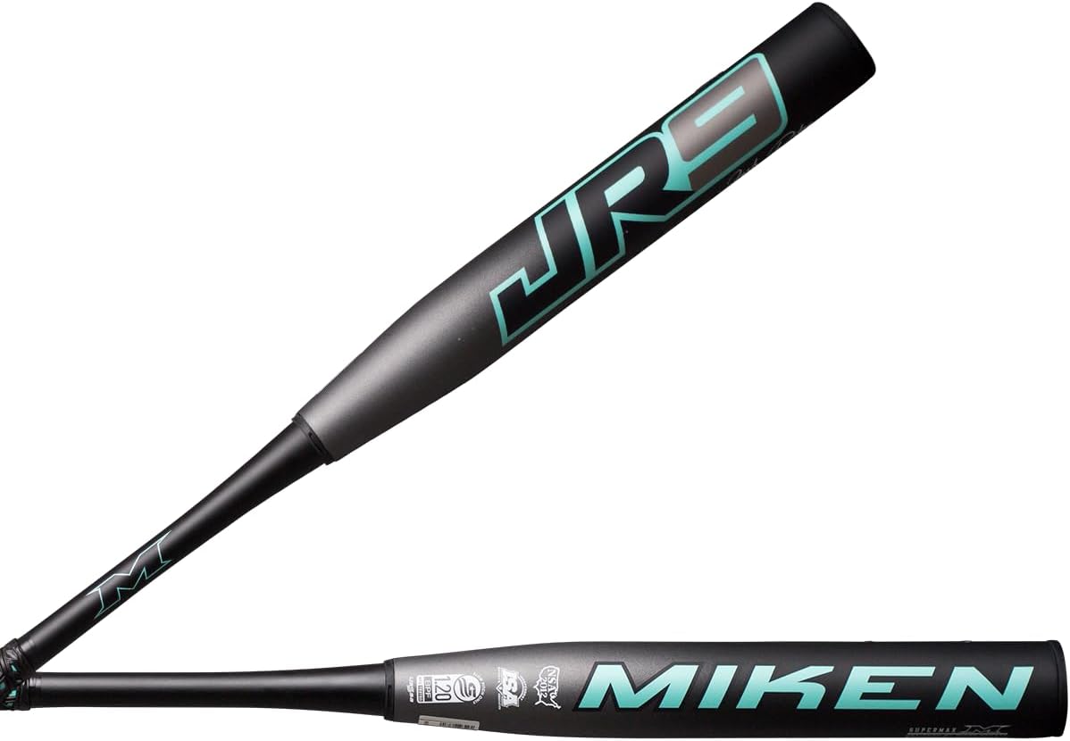 Miken | 2025 | JR9 Josh Riley Slowpitch Softball Bat | USSSA | Supermax | 2 Pc. Composite
